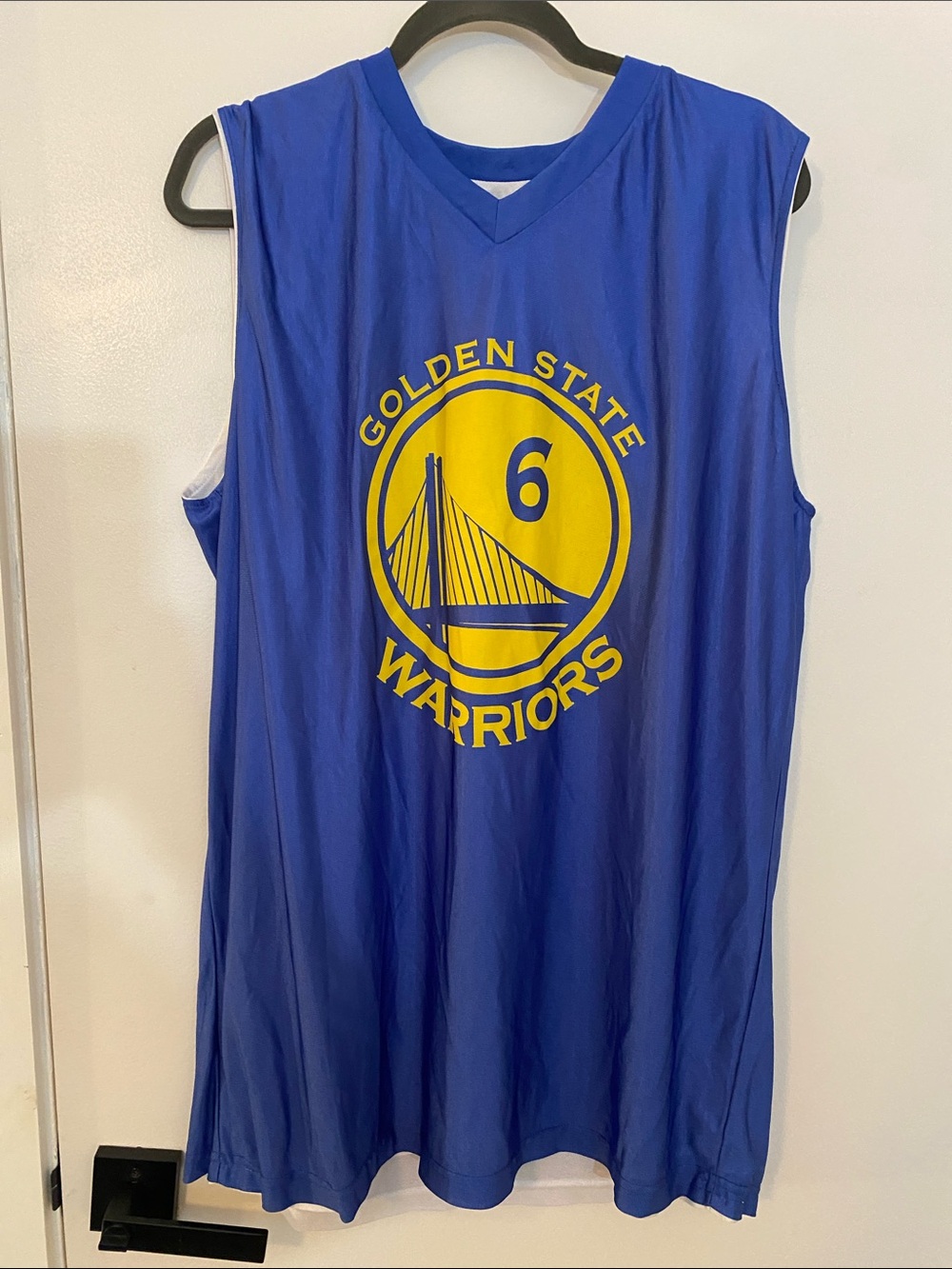 adidas Golden State Warriors Reversible Royal Blue or White Basketball Jersey